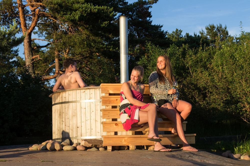 Strandby Villas Kaeringsund Eckero Esterno foto